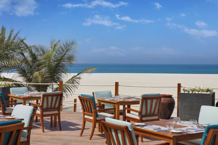 Outside restaurant